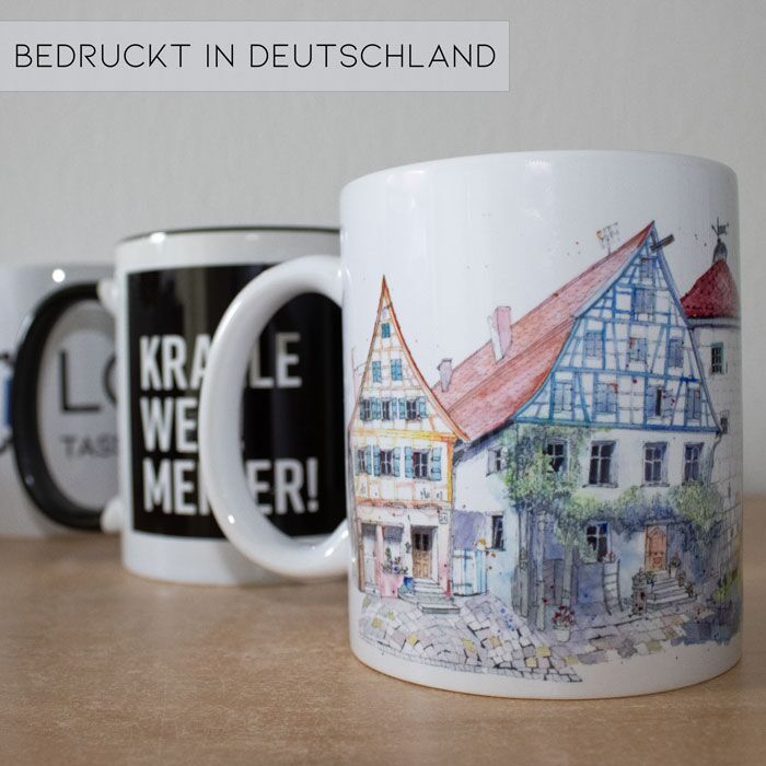 bedruckte Keramiktassen von LÖFFLER - TASSEN-BEDRUCKEN24.DE