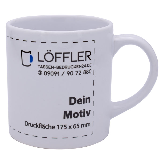 Kleine Keramiktasse in Standardform