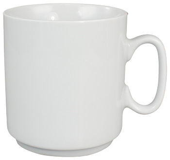 Stapelbare Porzellantasse, bedruckbar mit Logo