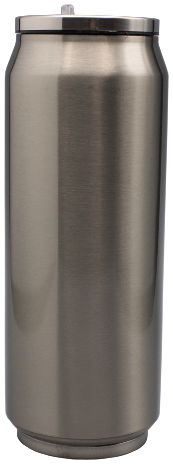 Getränkedose in silber mit 500ml Volumen zum bedrucken lassen