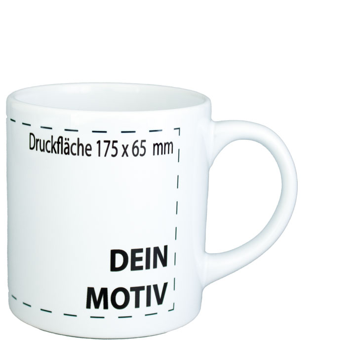 Werbetasse Alwa-S individuell bedruckbar Werbetasse Alwa-S, kleine Tasse bedrucken
