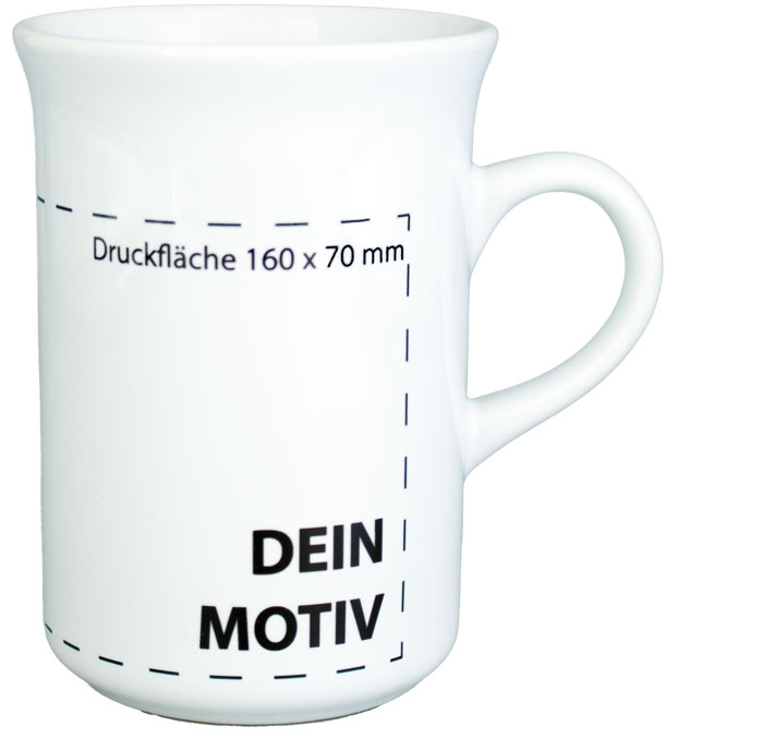 Werbetasse Windsor, preiswert bedrucken lassen Werbetasse Windsor, mit Ihrem Motiv bedrucken lassen